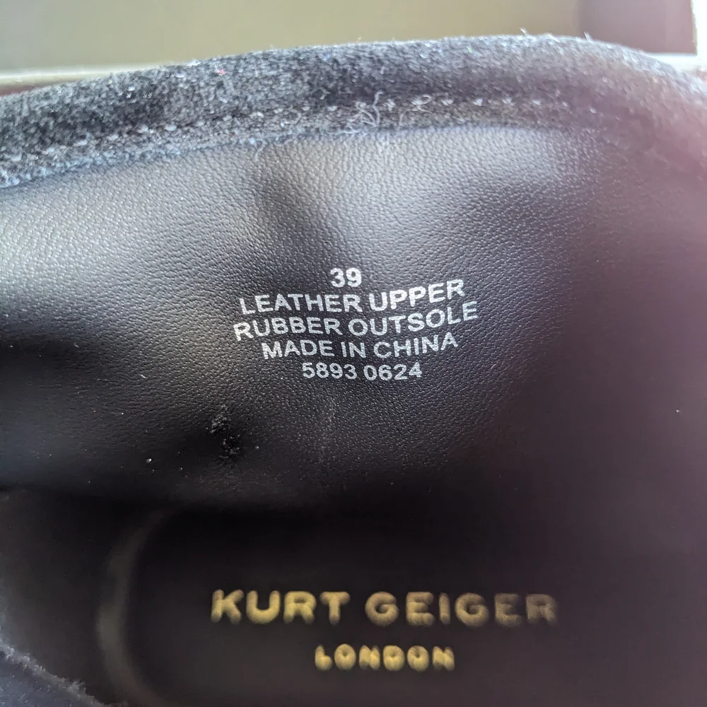 Kurt Geiger Black and Gold Women's Shoes. New In A Box.